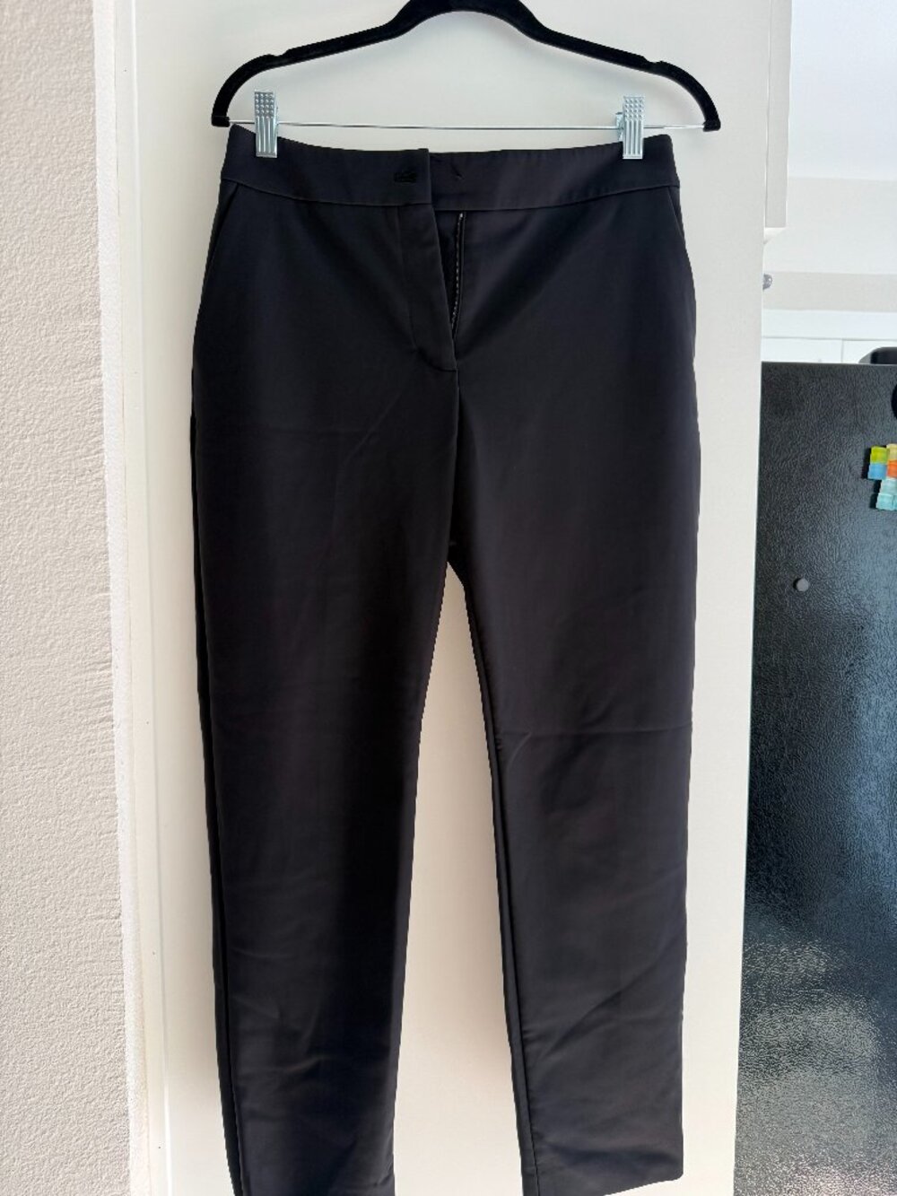 Donna Karan New York Slim-Leg Ankle Pants - Black - Size 4